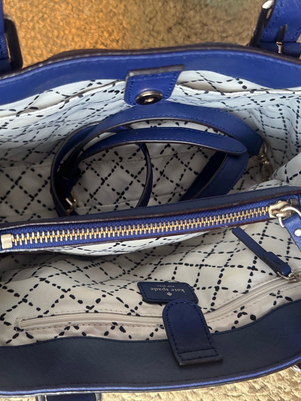 Kate Spade Blue Shoulder Bag EUC - Picture 14 of 14